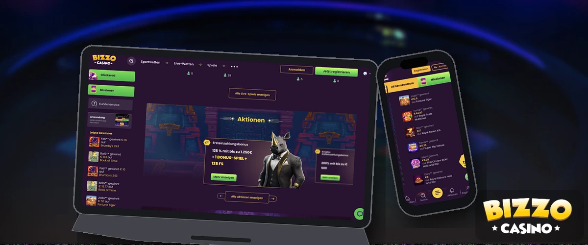 Slots bei Bizzo Casino starten